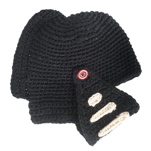 Warme strickmütze aus wolle - aus,