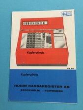 Werbeprospekt v. HUGIN Registrierkassen KA23 KA32 KA40 Kasse alt Leipziger Messe