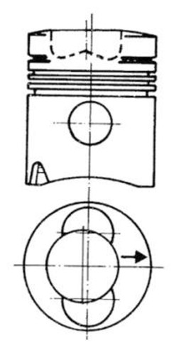Kolben kolbenschmidt 93280600 - kolbenschmidt,