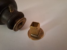 Antiker Holz Türgriff Messing