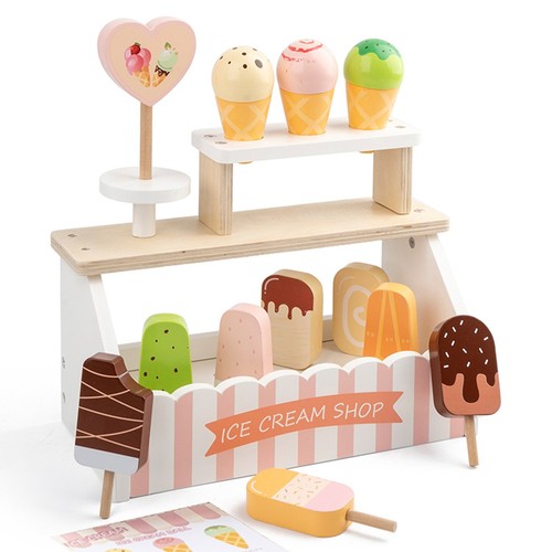 Eisdiele aus holz - eis, am