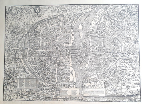 Großer stadtplan von - großer, paris