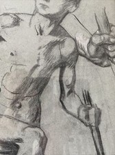 Gemälde 1900 Mann Nude Skizze