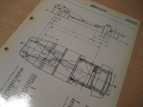 Volvo 1800 es maßplan - /,