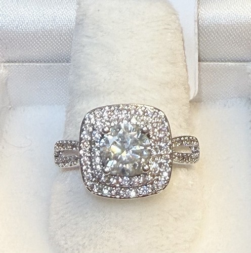 Echter moissanit ring kt - moissanit,
