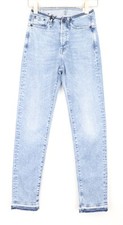 Denham Heidi Damen Jeans W23/L30 Straight Fit Blau Baumwolle Stretch Gewaschen