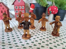 6-teilig. Musikkapelle Erzgebirge Richard Glässer Vintage Bauernkapelle Handarbe