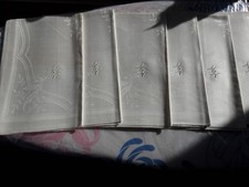 altes Leinen Servietten 6 Stück Unbenutzt Uromas Aussteuer 50x50cm