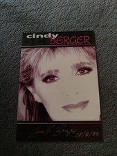 Cindy Berger Autogrammkarte