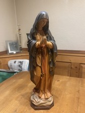 Holzfigur geschnitzt, Maria betend, Madonna, 40cm