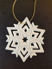Weihnachtsanhänger "Schneeflocke" - Porzellanmanufaktur Unterweissbach