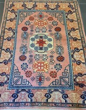 Handgeknüpfter Orientteppich Antik China Kasak Teppich 144X102cm
