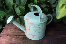 Deko Gießkanne Landhaus mint türkis Rost Dekokanne Gartendeko Nostalgie Vintage