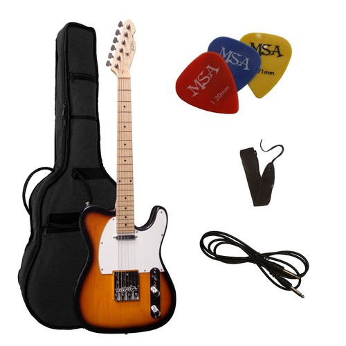 Gitarre sunburst set mit - e-gitarre,