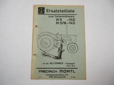 Mc Cormick 523 624 Mörtl Seitenmähwerk IH5 5/16 Y4D Ersatzteilliste 1971