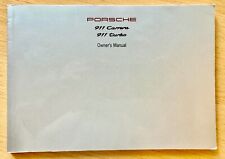 Porsche 993 USA Driver's manual 1996/97 Betriebsanleitung Carrera/turbo NEUWERTI