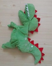 Handpuppe Dinosaurier Dino Ikea Läskig Bauchrednertier Grün Plüschtier Stofftier