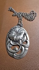 Antike Art Deco Silberkette