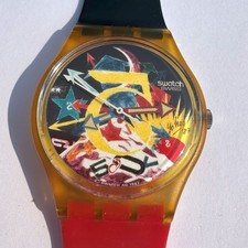 Swatch RORRIM 5 von Tadanori Yokoo Japan GZ107 aus 1987 *defekt* FREE SHIPPING!