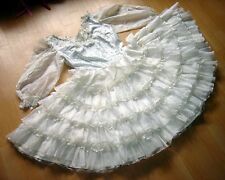 Vintage 50s 50er Jahre Square Dance Kleid Brautkleid Hochzeitskleid f Petticoat