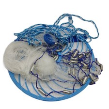 Alvinlite Wurfnetz Fischen 14 Fuß4 2 m Tragbares Fischernetz Nylon Mesh Angelzub