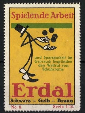 Reklamemarke erdal schuhcreme - reklamemarke,