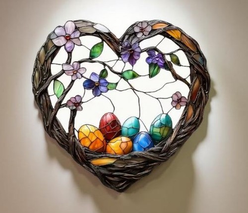 Acrylbild ostern ostereier - ostern,