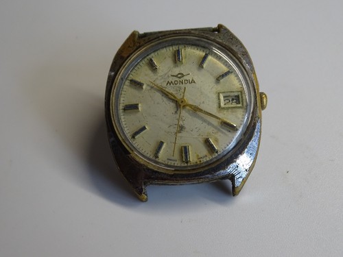 Vintage mechanische uhr mondia - vintage,