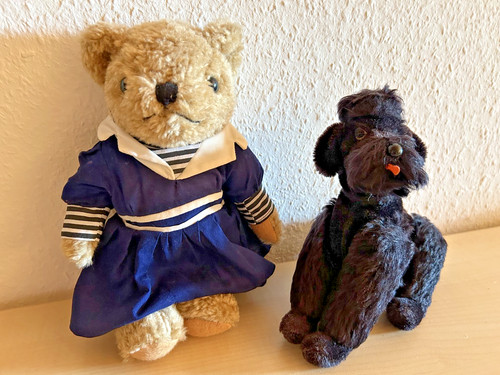 Steiff pudel schwarz - pudel,