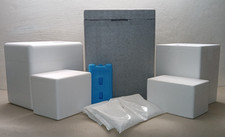 5 Styroporboxen + Kühlakkus /