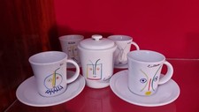 The Tognana Pablo Picasso Set 4 Tassen Und Zuckerdose Kunstporzellan