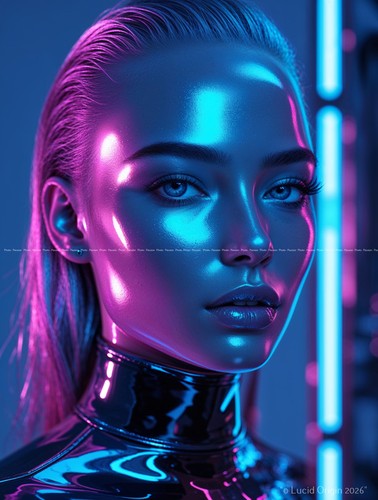 Foto portrait futuristische - a4,