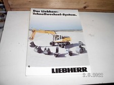 LIEBHERR  DAS LIEBHERR SCHNELLWECHSEL-SYSTEM  BROSCHÜRE 6 SEITEN 2003