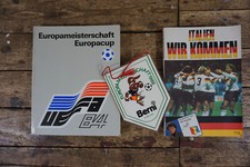 UEFA CUP EM 1984 1988 WM 1990 Italien - 2 Bücher + Wimpel :-)