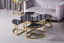 Designer Couchtisch vergoldet