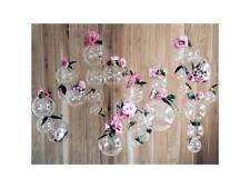 4x Glaskugel Glasvase Ø ca.10cm Fenster-Dekoration Hänger Tischdeko Bepflanzen