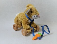 Tchibo Plüsch Hase Kaninchen Nachziehtier auf Rollen Stofftier Plüschtier (T196)