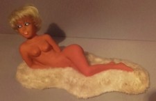 Erotika Rubber Doll Puppe Pin Up Blond Nude Fell Heico Germany 70er sexy Barbie