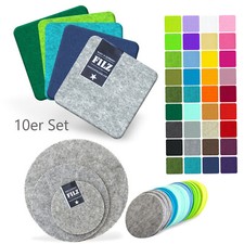10er Set FILZ Untersetzer