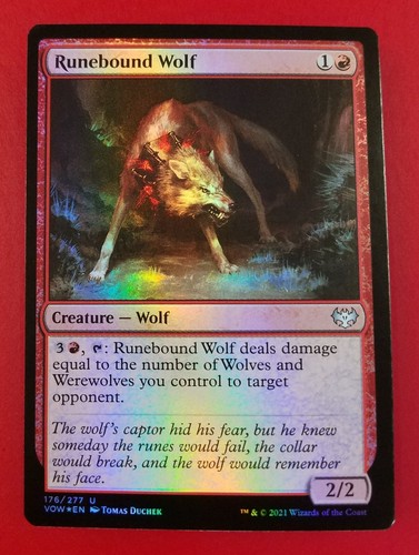 Runebound wolf foil - foil, |