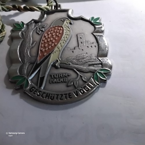 Medaille geschützte vögel - geschützte,