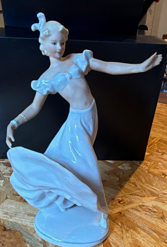 Porzellanfigur tänzerin - porzellanfigur,