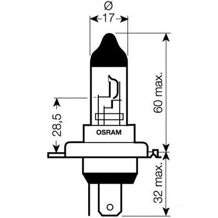 Lampe glühbirne 12v60 55w - lampe,,