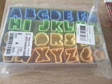Städter Ausstechform Alphabet Buchstaben Set Kunststoff Mehrfarbig Backen