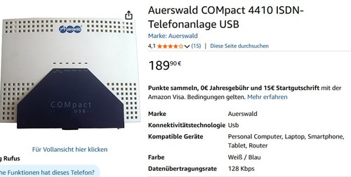Auerswald compact 4410 - auerswald, usb
