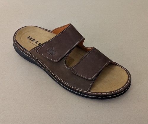 Helix leder pantolette - pantolette, braun
