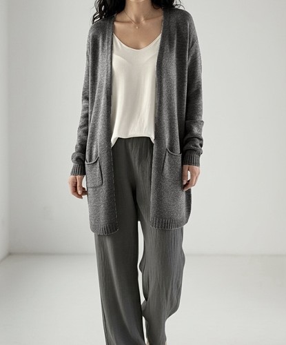 Cardigan grau anthrazit - grau,