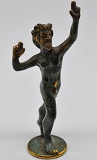 Bronze satyr figur statue - bronze,