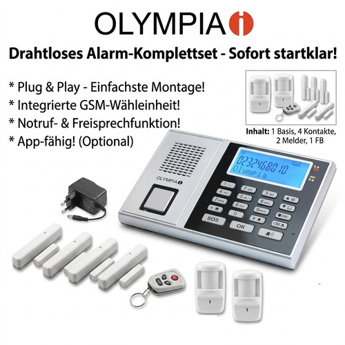 Drahtlose alarmanlage set - alarmanlage,