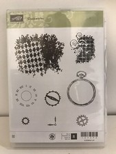 Stampin Up - Uhrwerk - Uhr Zeitmesser römische Ziffern 8-tlg. Nr. 127292